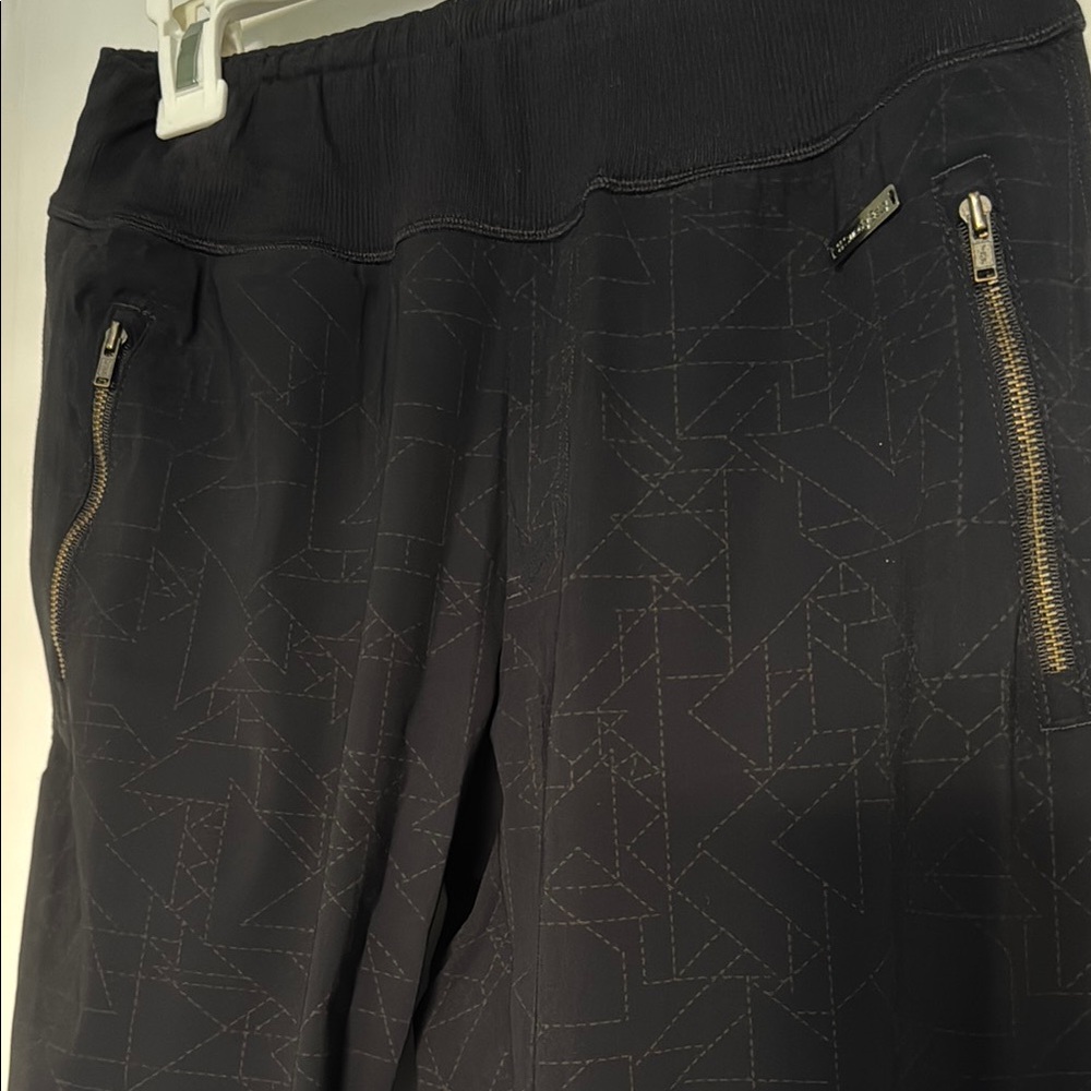 Sweaty Betty Black Patterned Pants
